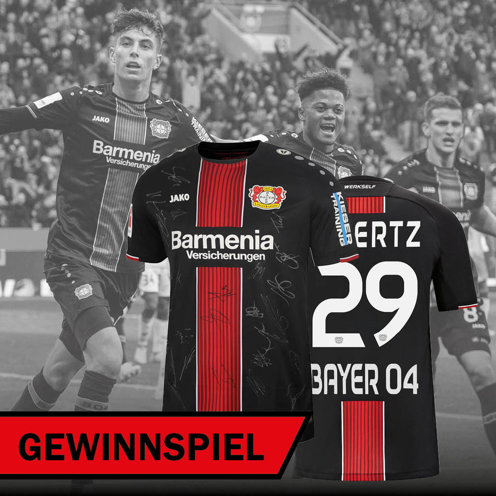 Gewinne ein signiertes Trikot von Bayer 04 Leverkusen!